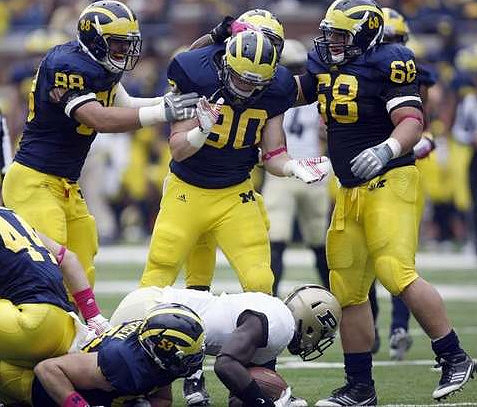 Desmond Morgan (44), Ryan Van Bergen (53), Craig Roh (88), Jake Ryan (90), and Mike Martin (68)