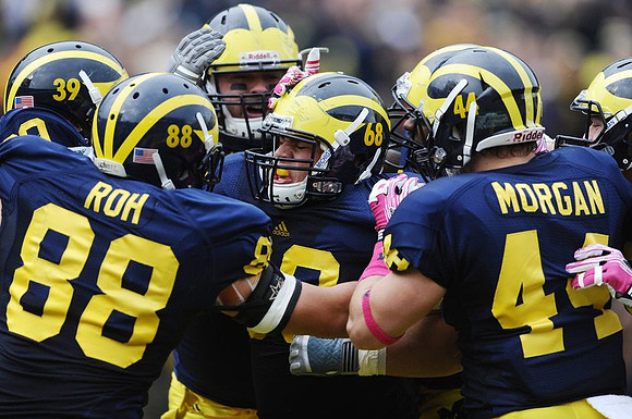 Will Heininger (39), Craig Roh (88), Ryan Van Bergen (53), Mike Martin (68), and Desmond Morgan (44)