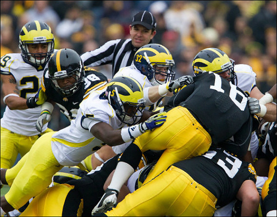 Troy Woolfolk (29), Jordan Kovacs (32), Courtney Avery (5), and Ryan Van Bergen (53)
