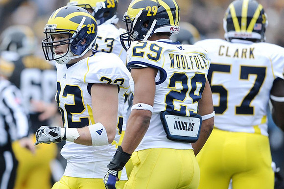 Jordan Kovacs (32), Ryan Van Bergen (53), Troy Woolfolk (29), and Frank Clark (57)