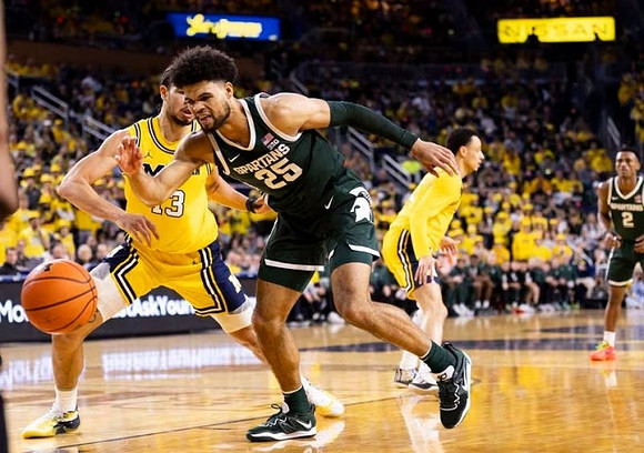 Olivier Nkamhoua (13) and Jaelin Llewellyn (3)