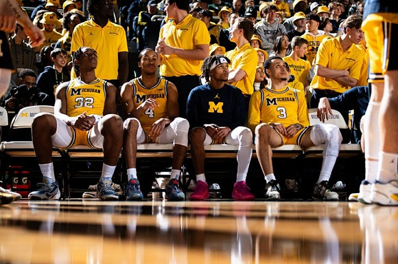 Tarris Reed Jr. (32), Nimari Burnett (4), Dug McDaniel (0), and Jaelin Llewellyn (3)
