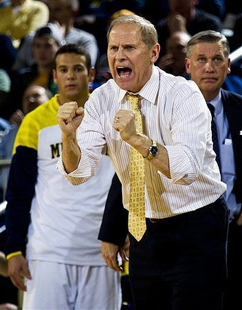 John Beilein, Josh Bartelstein (20), and Jeff Meyer