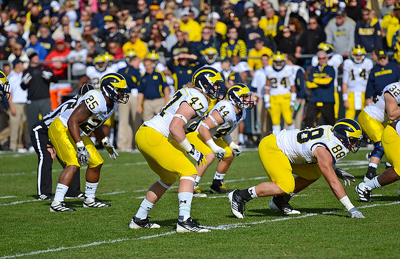 Kenny Demens (25), Jake Ryan (47), Desmond Morgan (44), Craig Roh (88), and Jordan Kovacs (32)