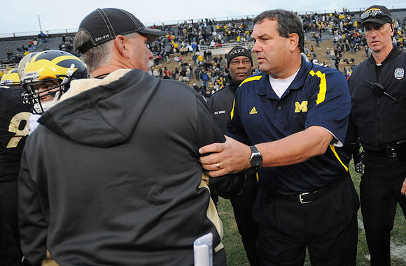 Danny Hope and Brady Hoke