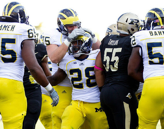Patrick Omameh (65), Michael Schofield (75), Fitzgerald Toussaint (28), and Ricky Barnum (52)