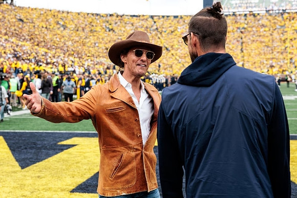 Matthew McConaughey  and Michael Phelps