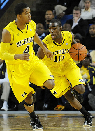 Darius Morris (4) and Tim Hardaway Jr. (10)