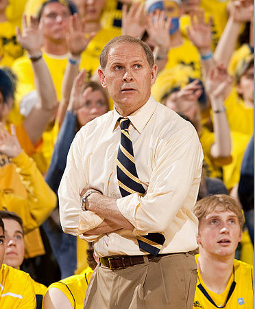 John Beilein and Blake McLimans (22)