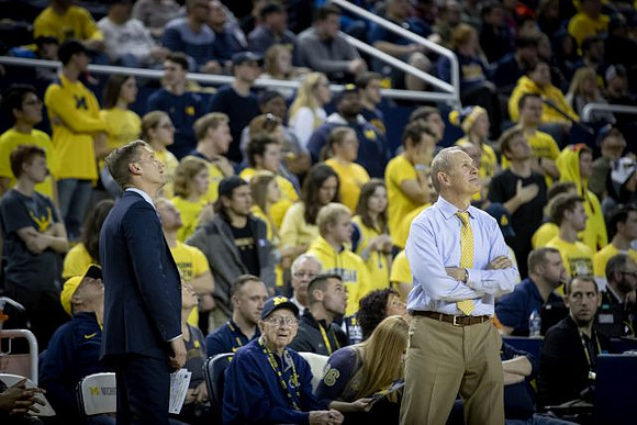 Luke Yaklich and John Beilein