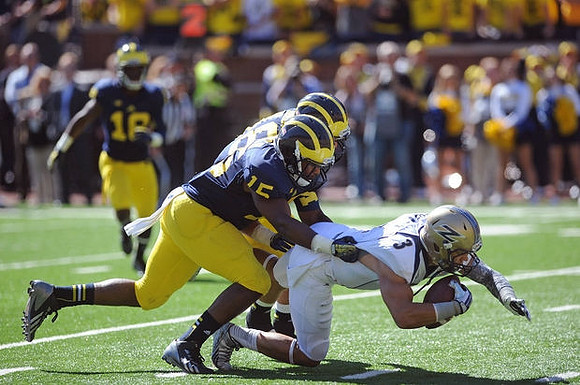 James Ross (15), Desmond Morgan (48), and Blake Countess (18)