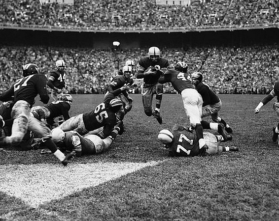 1954 Season-Ohio State: Louis Baldacci (27), Ted Cachey (65), and Daniel Cline (44)