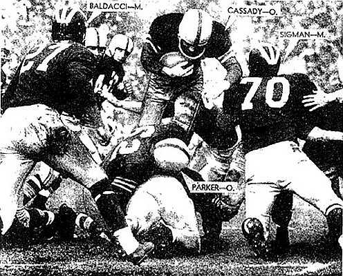 1955 Season-Ohio State: Louis Baldacci (27) and Lionel Albert Sigman (70)