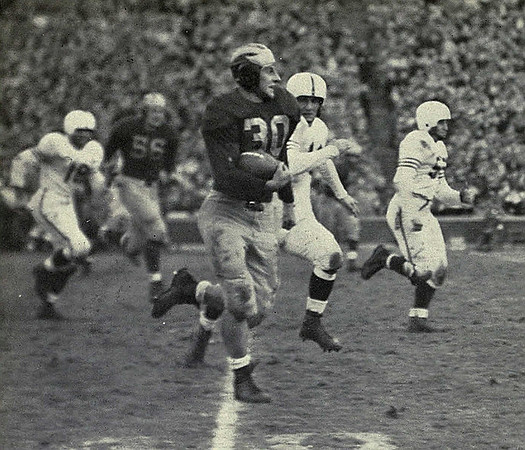 1949 Season-Stanford: Don Dufek Sr. (30) and Carl Kreager (56)