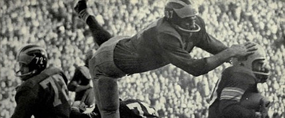 1956 Season-Ohio State: Ron Kramer (87) and James Orwig (72)