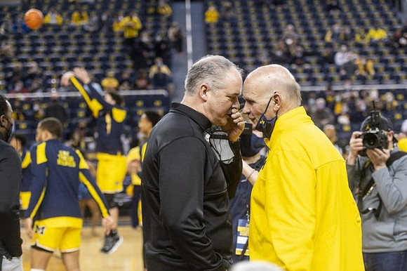 Rutgers Head Coach Steve Pikiell and Phil Martelli