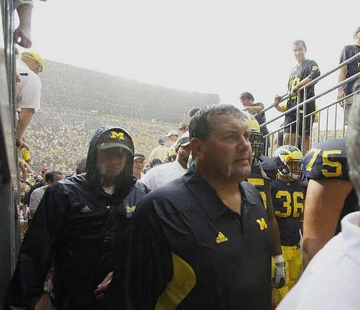 Brady Hoke and Michael Schofield (75)