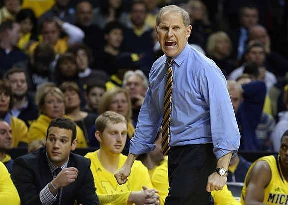 John Beilein, Josh Bartelstein (20), and Blake McLimans (22)