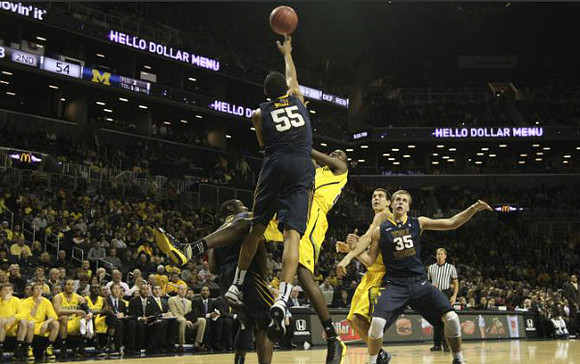 Tim Hardaway Jr. (10) and Mitch McGary (4)