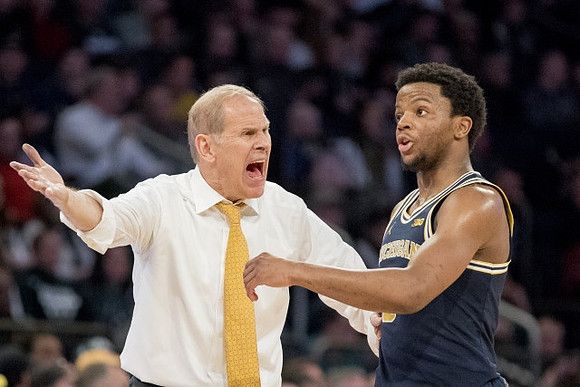 John Beilein and Zavier Simpson (3)