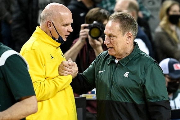 Phil Martelli and Michigan State Head Coach Tom Izzo