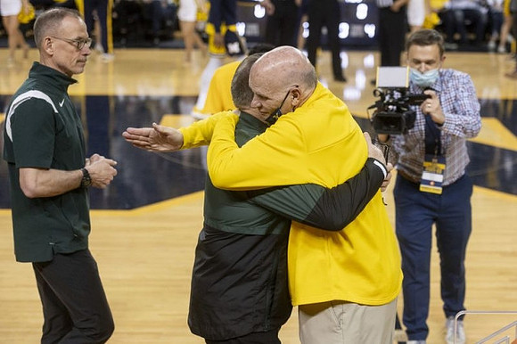 Michigan State Head Coach Tom Izzo and Phil Martelli