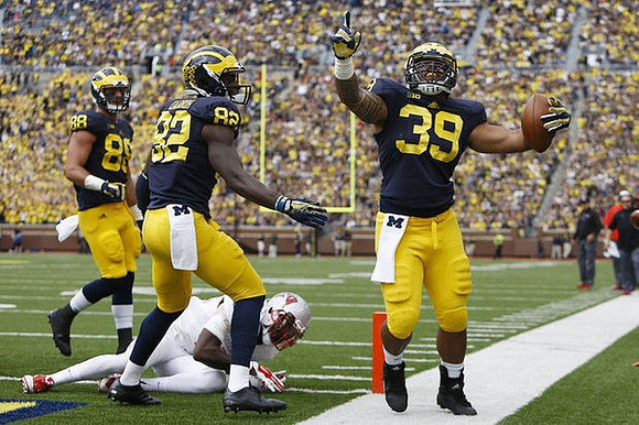 Jake Butt (88), Amara Darboh (82), and Sione Houma (39)