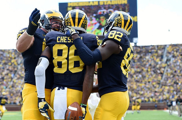 Jehu Chesson (86), Amara Darboh (82), and Kyle Kalis (67)