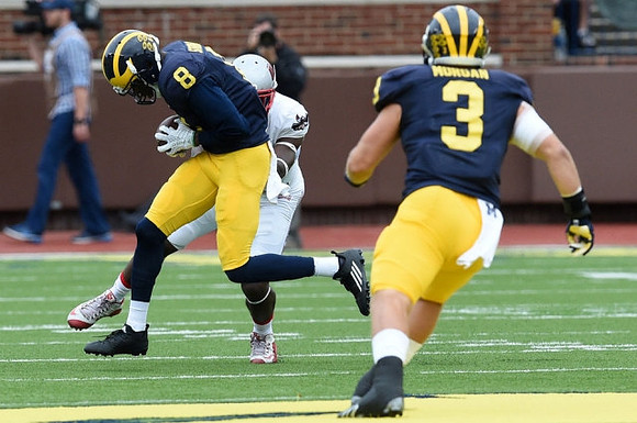 Channing Stribling (8) and Desmond Morgan (3)