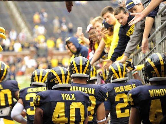 Nick Volk (40), Joe Beneducci (30), John Andrysiak (38), Ross Taylor-Douglas (29), and Chase Winovich (44)