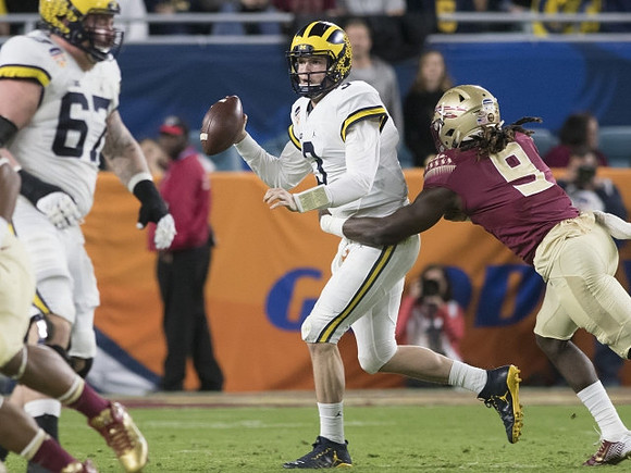 Kyle Kalis (67) and Wilton Speight (3)
