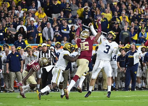 De'Veon Smith (4) and Wilton Speight (3)