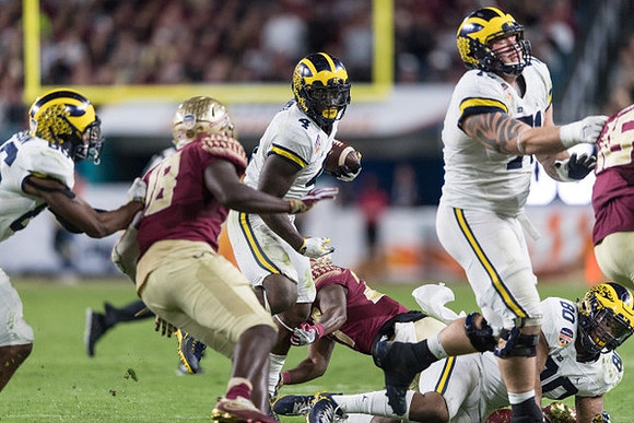 Jehu Chesson (86), De'Veon Smith (4), Ben Braden (71), and Khalid Hill (80)