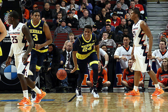 Kameron Chatman (3) and Aubrey Dawkins (24)