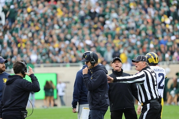 Jim Harbaugh and Cade McNamara (12)