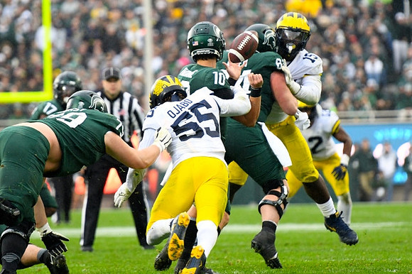 David Ojabo (55), Christopher Hinton (15), and Josh Ross (12)