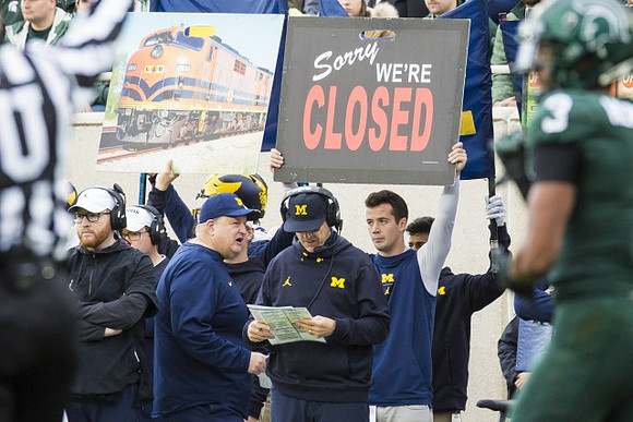 Jay Harbaugh and Jim Harbaugh