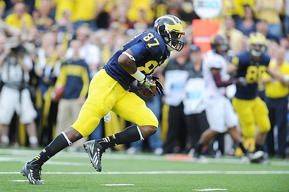 Devin Funchess (87) and Jake Butt (88)