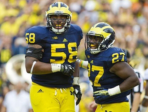 Chris Bryant (58) and Derrick Green (27)