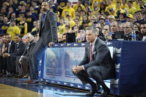 Saddi Washington, Howard Eisley, Phil Martelli, Juwan Howard, and Ohio State Head Coach Chris Holtmann
