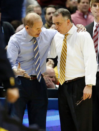 John Beilein and Wofford Head Coach Mike Young