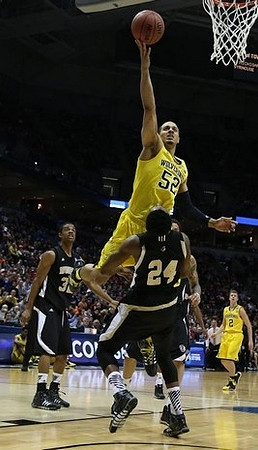 Jordan Morgan (52) and Spike Albrecht (2)