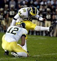 Garrett Rivas (38) and Matt Gutierrez (12)