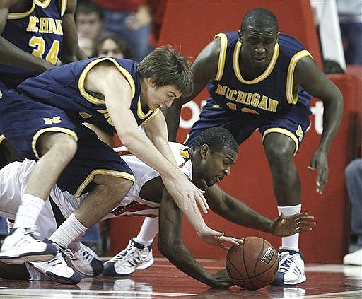 Stu Douglass (1), Anthony Wright (12), and DeShawn Sims (34)