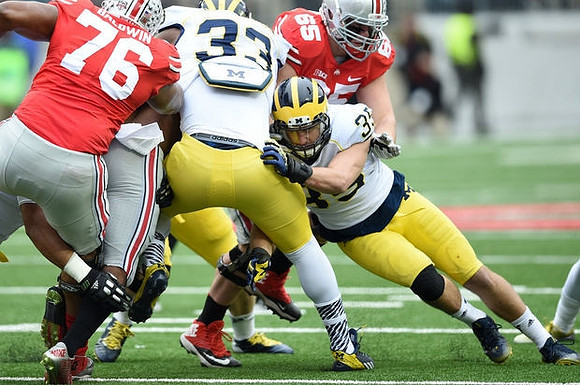 Taco Charlton (33) and Joe Bolden (35)