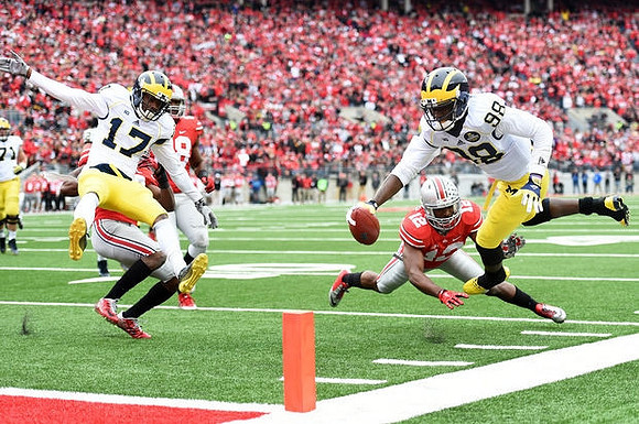 Ben Braden (71), Freddy Canteen (17), and Devin Gardner (98)