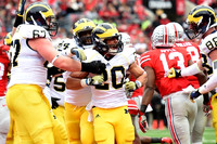 Kyle Kalis (67), A.J. Williams (84),  Drake Johnson (20), and Jake Butt (88)
