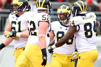 Graham Glasgow (61), Mason Cole (52), Jake Butt (88), and A.J. Williams (84)