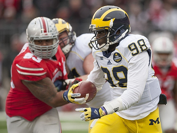Devin Gardner (98) and Jack Miller (60)