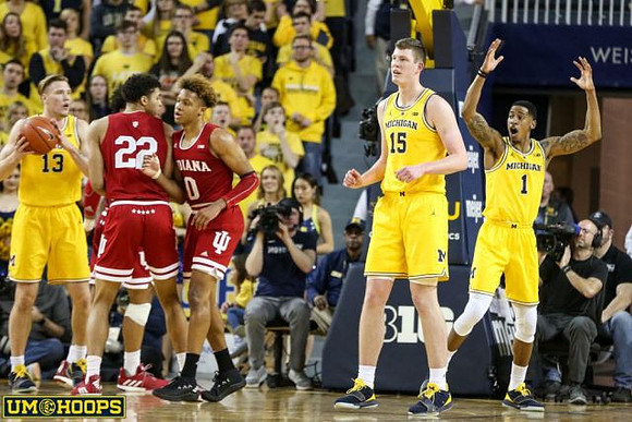Ignas Brazdeikis (13), Jon Teske (15), and Charles Matthews (1)